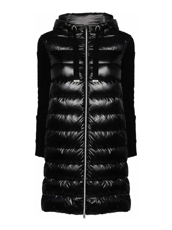 HERNO: Lange Daunenmäntel - Daunenmantel - Schwarz