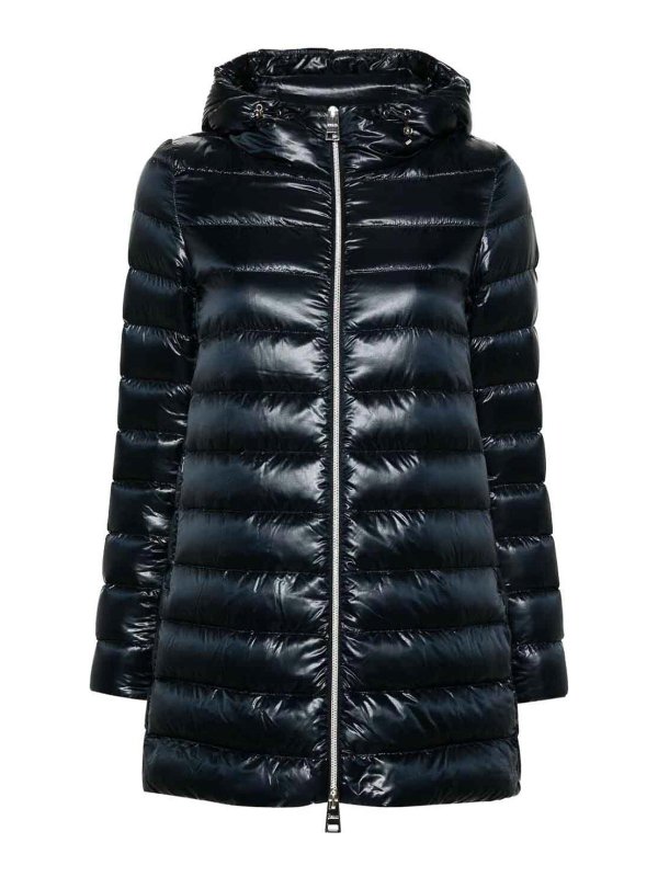 HERNO: Lange Daunenmäntel - Daunenmantel - Blau