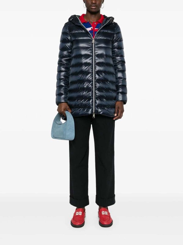 The Best Shops HERNO: Lange Daunenmäntel - Daunenmantel - Blau