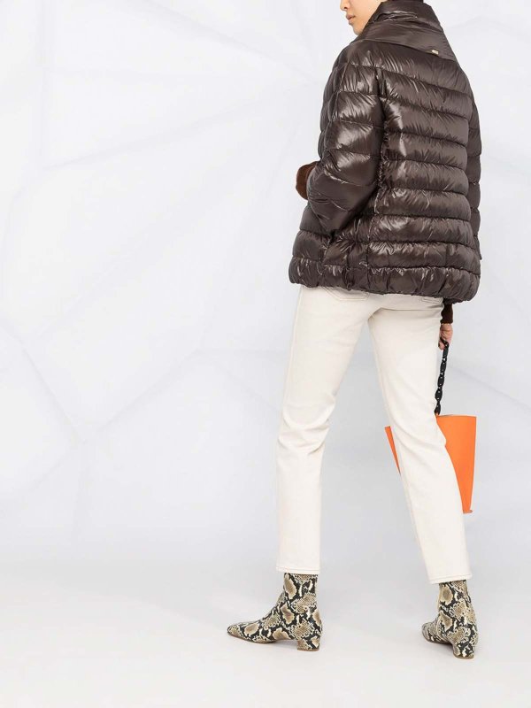 ダウンコート - ブラウン shop online: HERNO