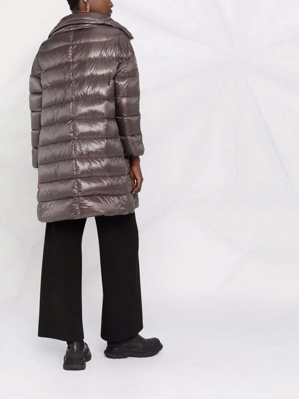 ダウンコート - グレー shop online: HERNO