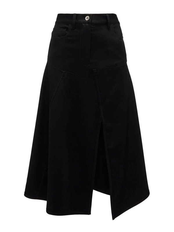 J.W. ANDERSON: Jupes midi et au genou - Jupe Midi - Noir