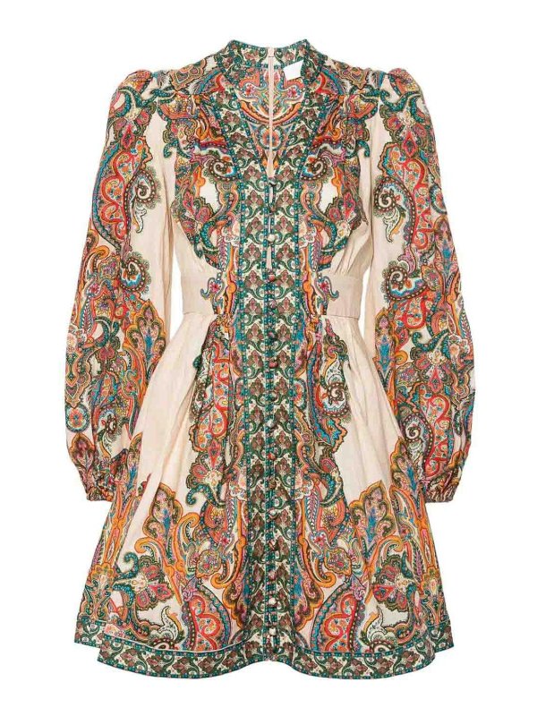 ZIMMERMANN: ショートドレス - ショートドレス - ヌードカラー