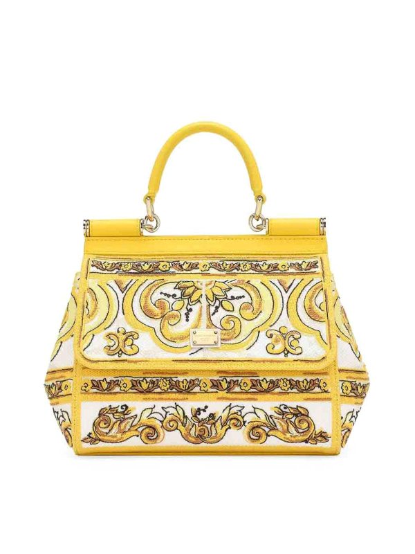 DOLCE & GABBANA: Handtaschen - Shopper - Gelb