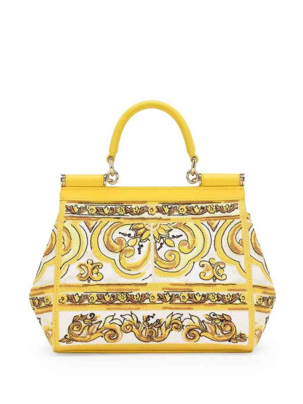 DOLCE & GABBANA: Handtaschen online - Shopper - Gelb