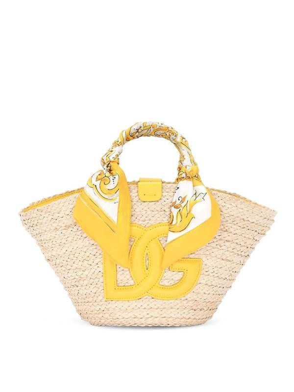 DOLCE & GABBANA: トートバッグ - トートバッグ - イエロー