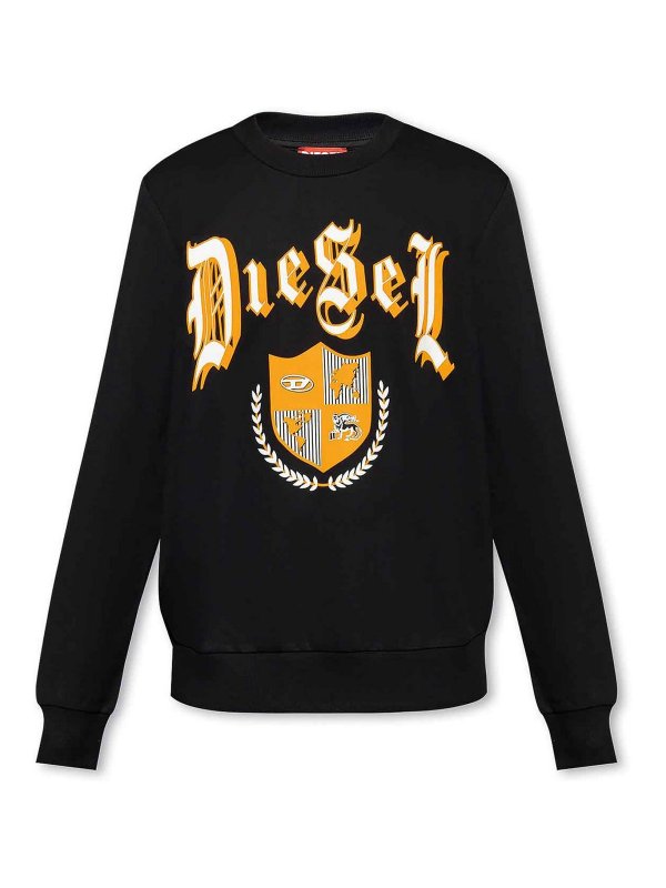 DIESEL: Sweatshirts & Pulls - Sweat-Shirts - Noir