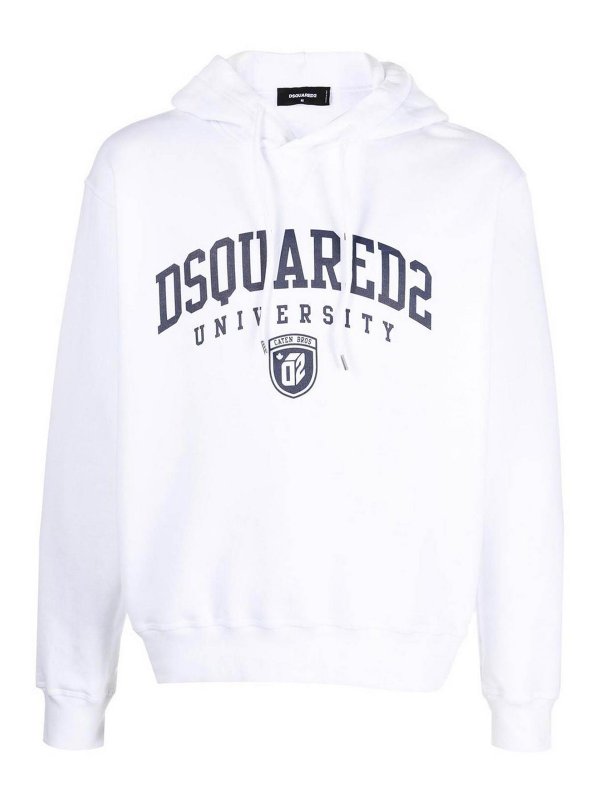 DSQUARED2: Sweatshirts & Pulls - Sweat-Shirts - Blanc
