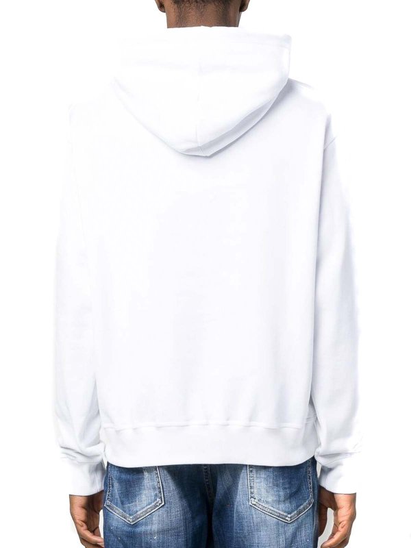 The Best Shops DSQUARED2: Sweatshirts & Pulls - Sweat-Shirts - Blanc