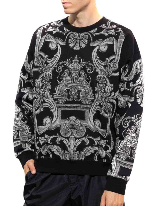 VERSACE: クルーネック online - クルーネック - 黒