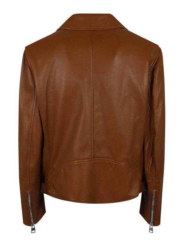 ALEXANDER MCQUEEN: Lederjacken online - Lederjacke - Braun
