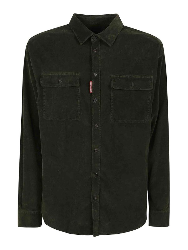 DSQUARED2: Hemden - Hemd - Grün