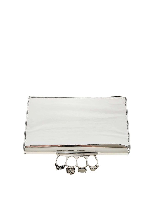 ALEXANDER MCQUEEN: Clutches - Clutch - Silber