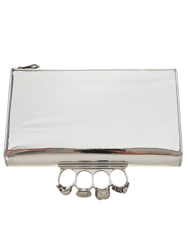 ALEXANDER MCQUEEN: Clutches online - Clutch - Silber