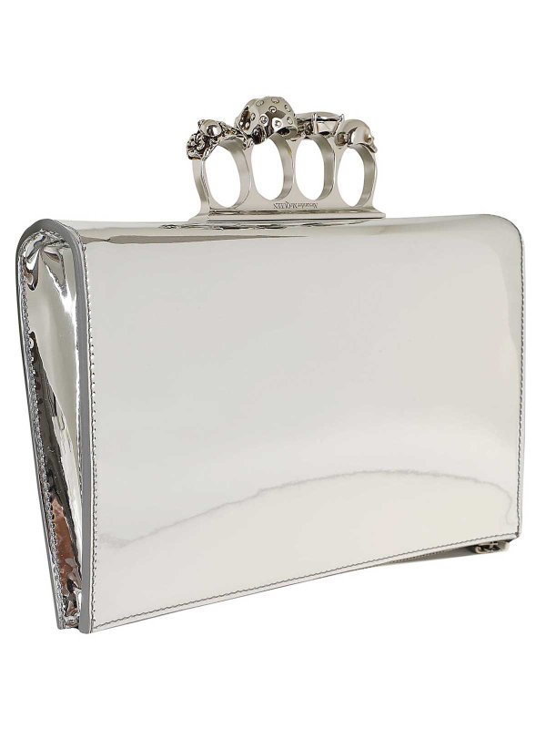 The Best Shops ALEXANDER MCQUEEN: Clutches - Clutch - Silber