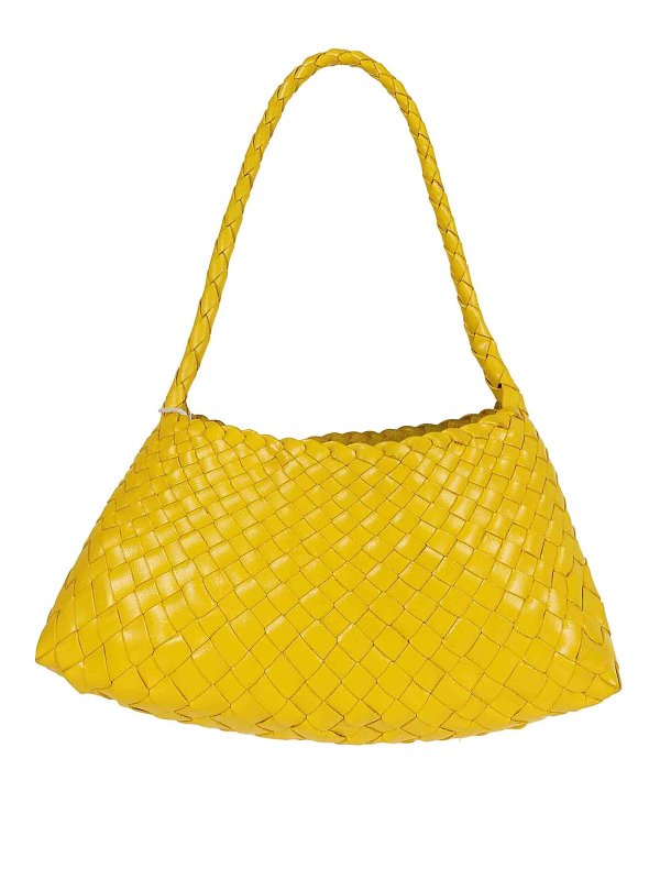 DRAGON DIFFUSION: shoulder bags - Woven leather shoulder bag