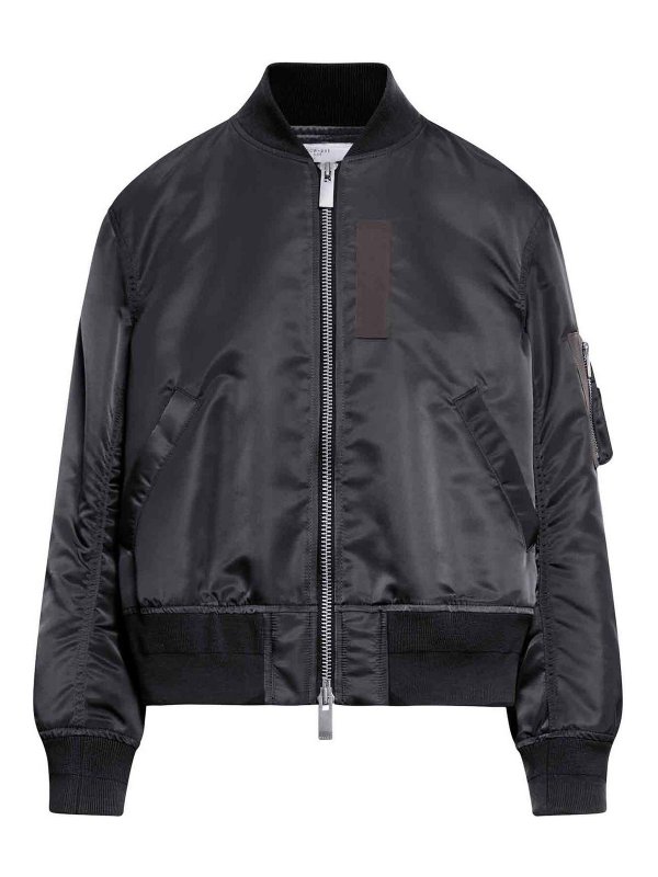 Sacai: Vestes casuals - Veste Casual - Noir