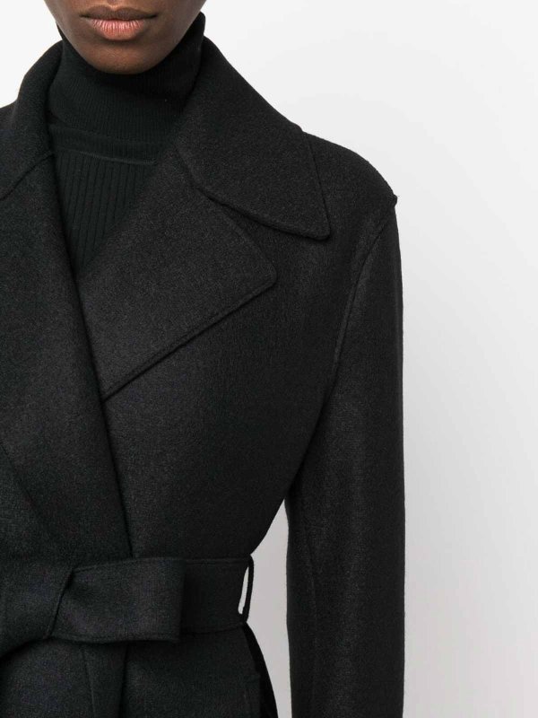 HARRIS WHARF LONDON buy online Langer Mantel - Schwarz