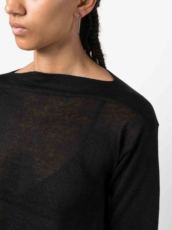 Suéter Con Escote Barco - Negro shop online: DANIELA GREGIS