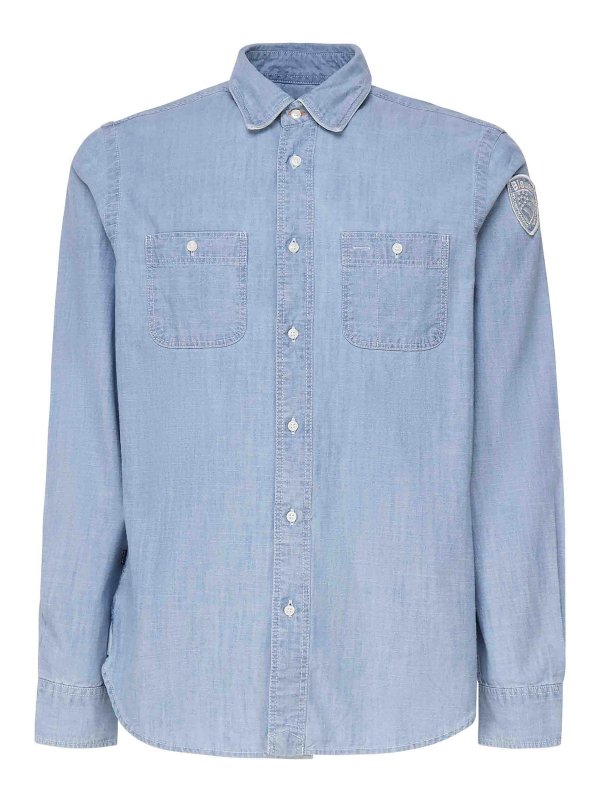 BLAUER: camicie - Camicia In Cotone