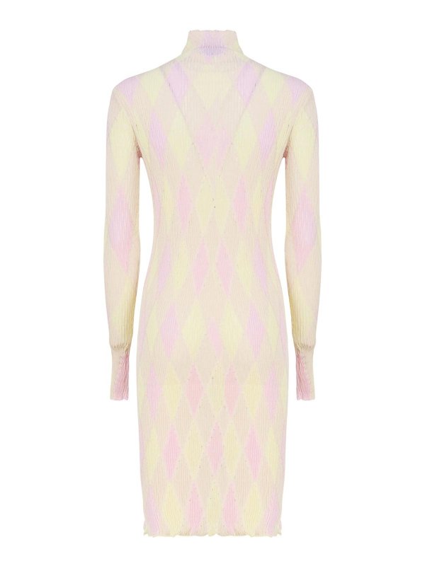 BURBERRY: knee length dresses online - Knitted Dress With High Half Neck