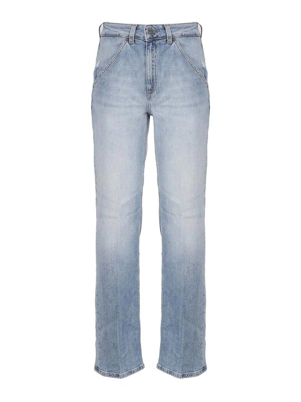 DONDUP: ブーツカットジーンズ - ブーツカットジーンズ - ブルー