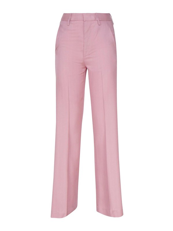 DONDUP: casual trousers - Janice Trousers In Viscose