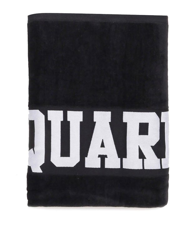 DSQUARED2: accessori mare - Telo mare in cotone con logo