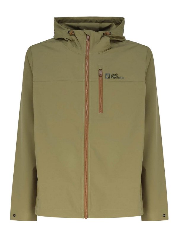 JACK WOLFSKIN: giacche casual - Giubbotto In Nylon Con Cappuccio