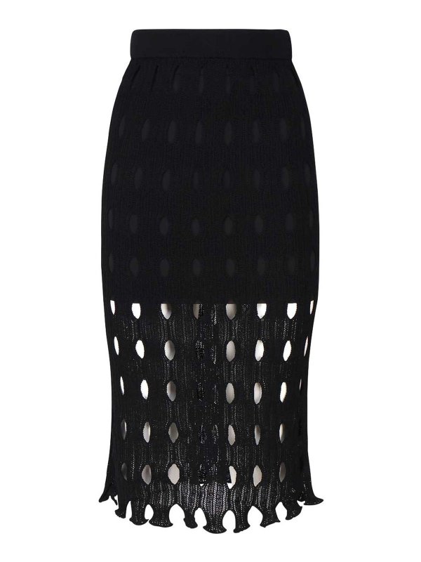 Pinko: Knielange und Midi Röcke - Midirock - Schwarz