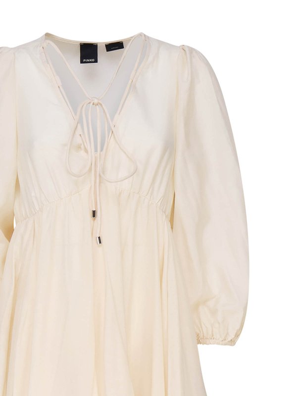 The Best Shops Pinko: knee length dresses - Beowulf Dress In Blended Silk And Cotton