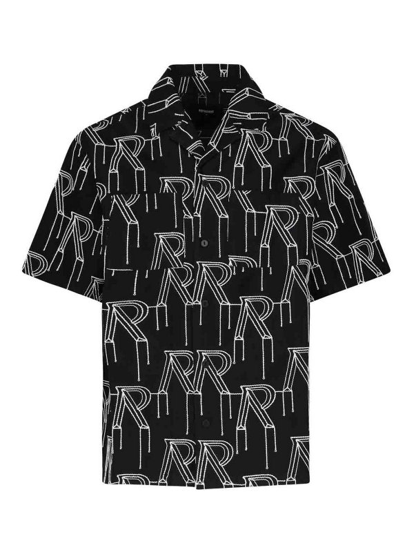 REPRESENT: camicie - Camicia Oversize Con Logo All-Over