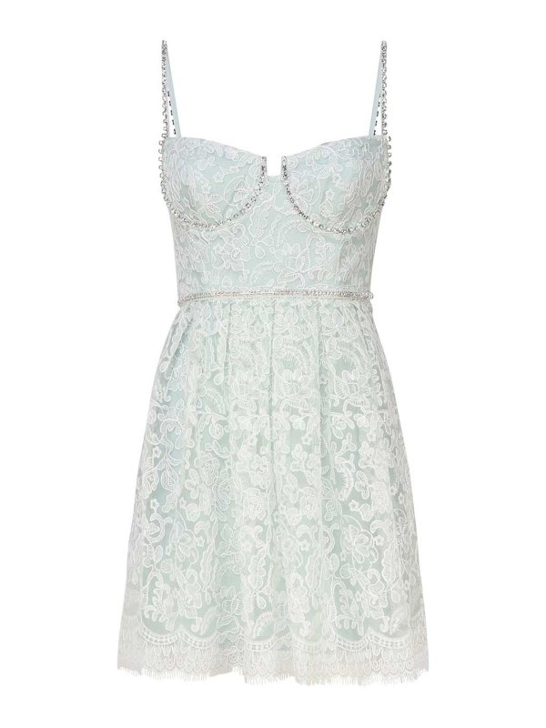 Self Portrait: short dresses - Lace Mini Dress