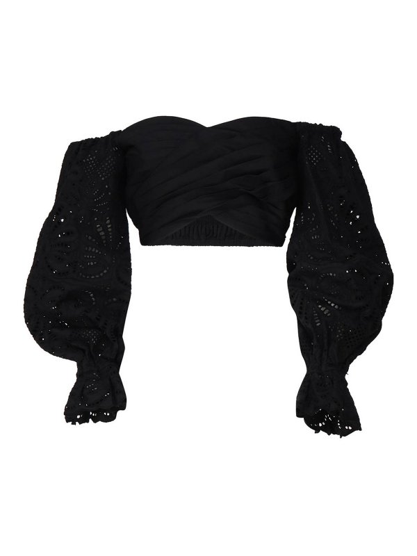 Self Portrait: ブラウス - ブラウス - 黒