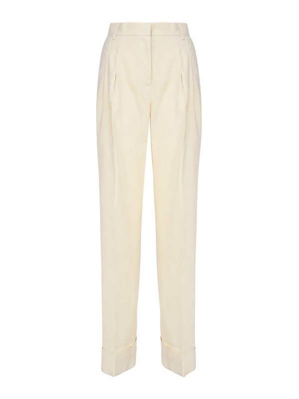 THE ANDAMANE: casual trousers - Nathalie Trousers In Linen Blend