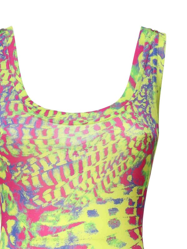 The Best Shops Versace Jeans Couture: ニーレングスドレス - 膝丈ドレス - マルチカラー