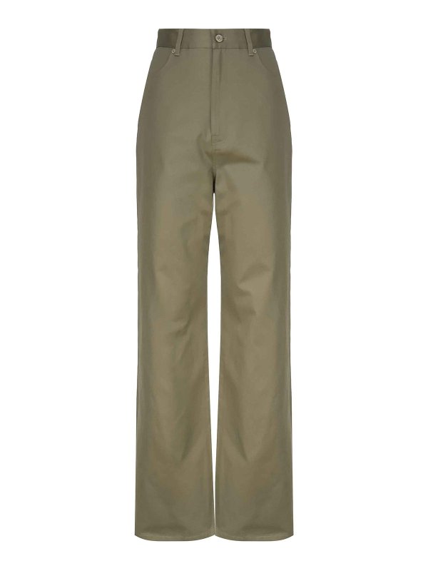 LOEWE: カジュアルトラウザー - カジュアルパンツ - 緑