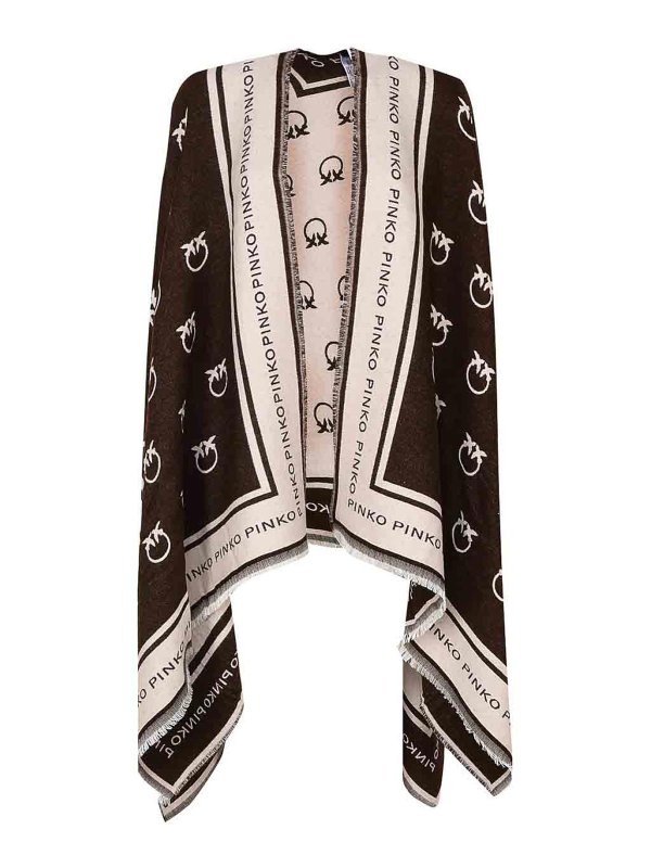 Pinko: Capes & Ponchos - Cape - Noir