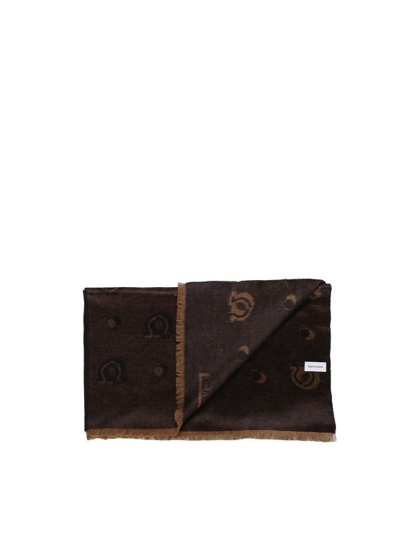 FERRAGAMO: scarves online - Jacquard Motif Scarf