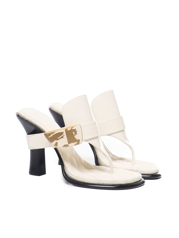 The Best Shops BURBERRY: sandals - Bay Leather Sandals