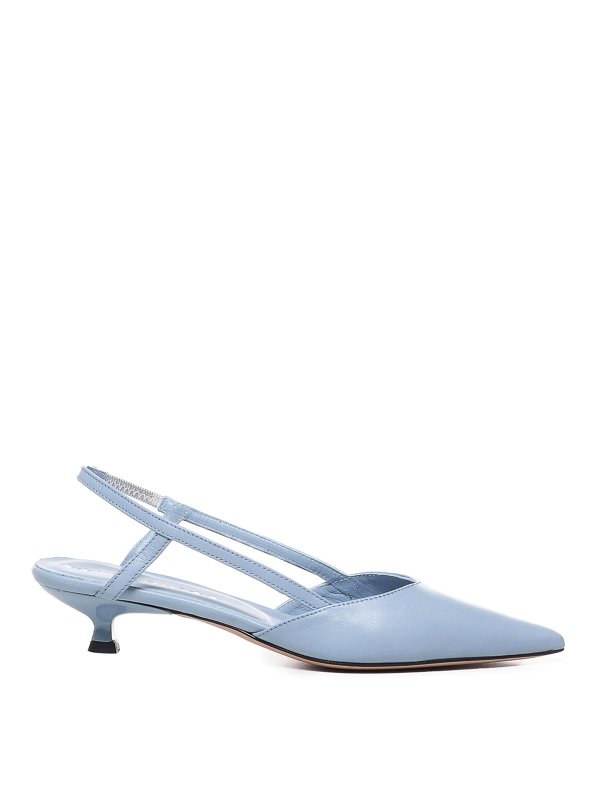 MARC ELLIS: court shoes - Light blue slingback