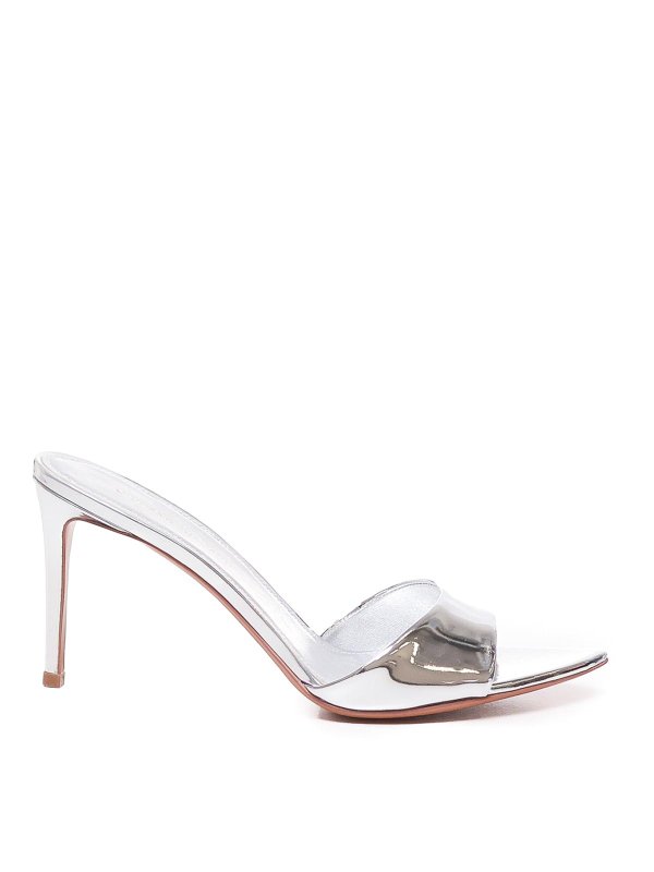 GIULIANO GALIANO: Zapatos chinelas - Chinelas - Plata