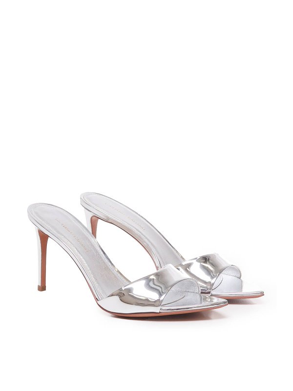 The Best Shops GIULIANO GALIANO: Zapatos chinelas - Chinelas - Plata