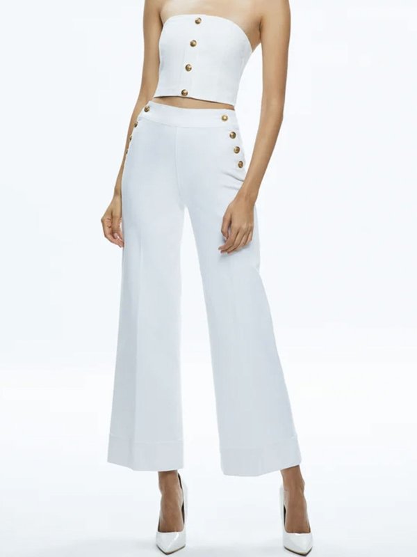 ALICE+OLIVIA: Jeans évasés online - Jean Bootcut - Beige
