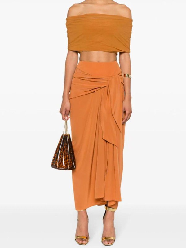 ERMANNO SCERVINO: Lange Röcke online - Midirock - Braun