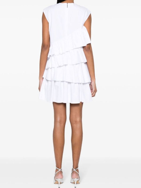 Knielanges Kleid - Weiß shop online: m.s.g.m.