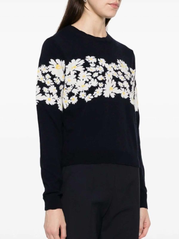 m.s.g.m.: crew necks online - Daisy Print Sweater