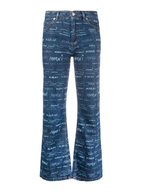 Marni: Bootcut - Bootcut Jeans - Helles Jeansblau