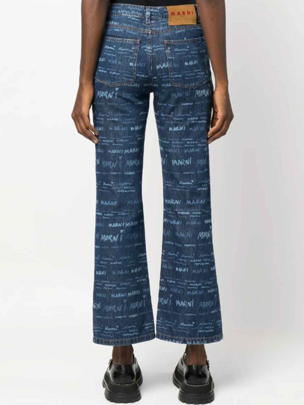 The Best Shops Marni: Bootcut - Bootcut Jeans - Helles Jeansblau