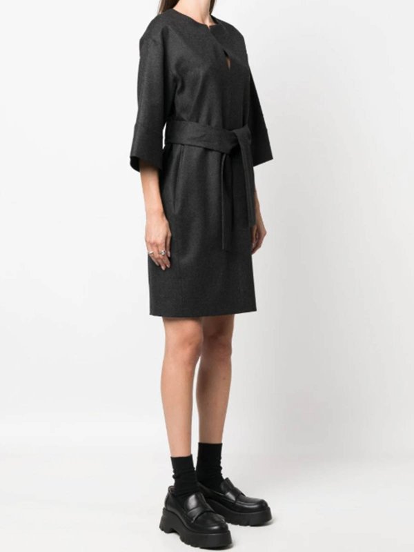 The Best Shops P.A.R.O.S.H.: Robes courtes - Robe Courte - Gris Foncé